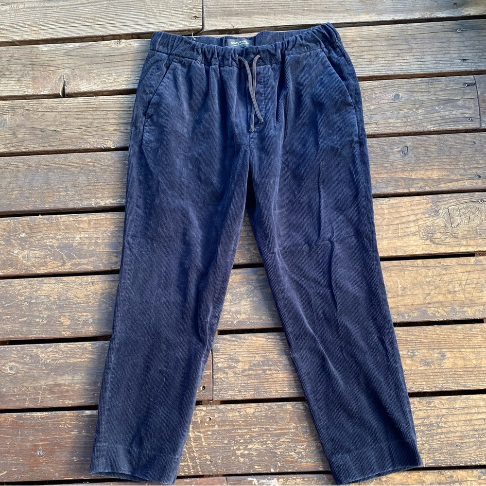 Scotch & soda pants fave corduroy drawstring pull on tappered leg pants